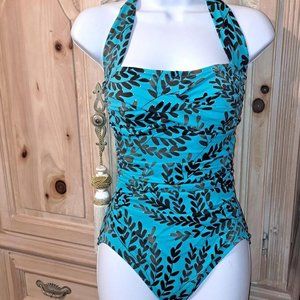 Paradise Bay One Piece Halter Tie Swim Suit